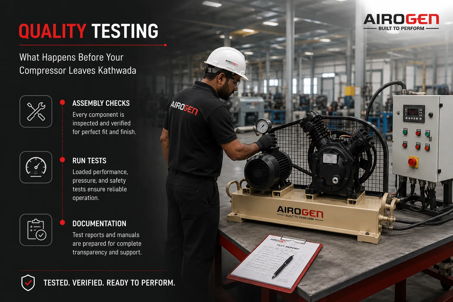 Quality Testing: What Happens Before Your Compressor Leaves Kathwada
